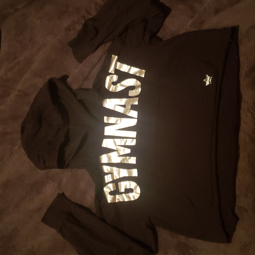 Justice gym crop sweat shirt